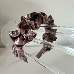 Anthropologie Satin Scrunchie Headband